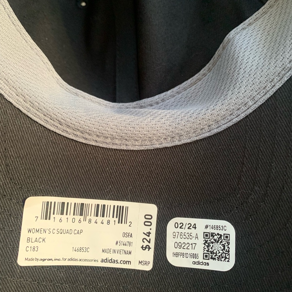 Adidas Black and White Classic cap - Picture 6 of 7